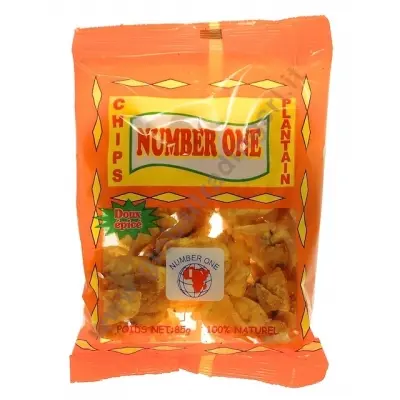 Number One Chips Plantain (85g) epice